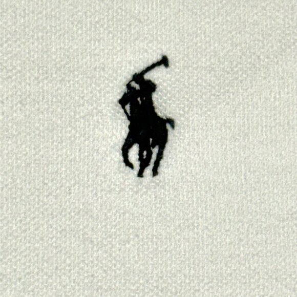 Polo Ralph Lauren White XL Mens Mesh Polo Shirt Pony Logo Short Sleeve Excellent - Picture 8 of 8